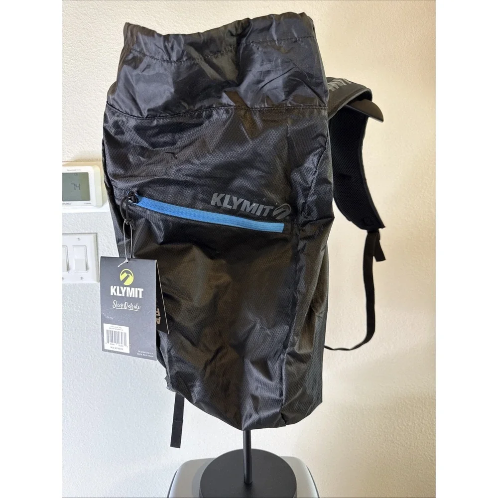 Klymit Stash 18 Air Frame Lightweight Black Backpack Hiking Day Bag
